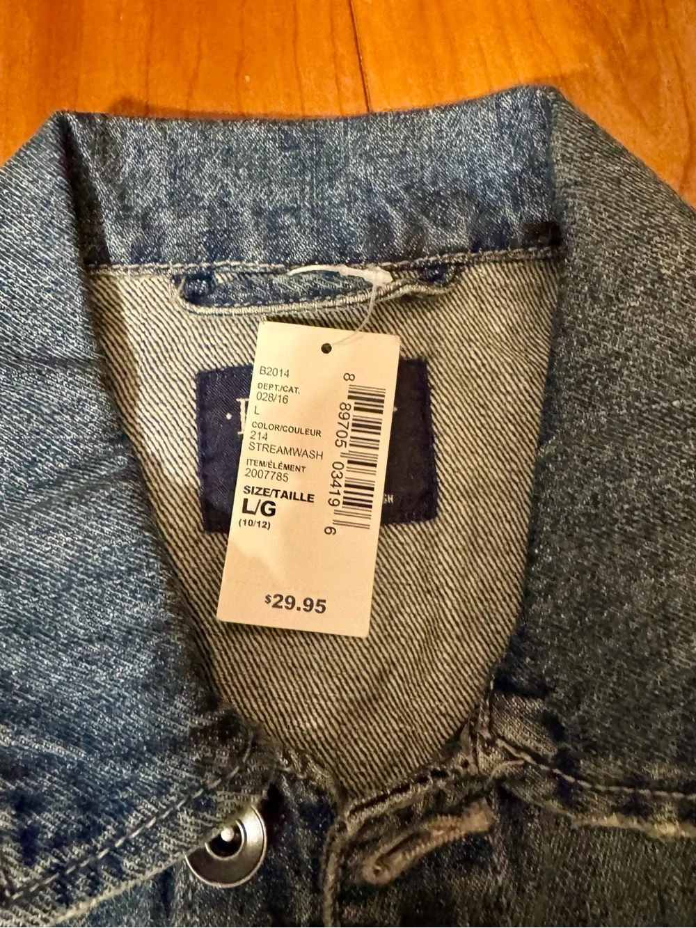 NWT The Children's Place Streamwash Blue Denim Jacket